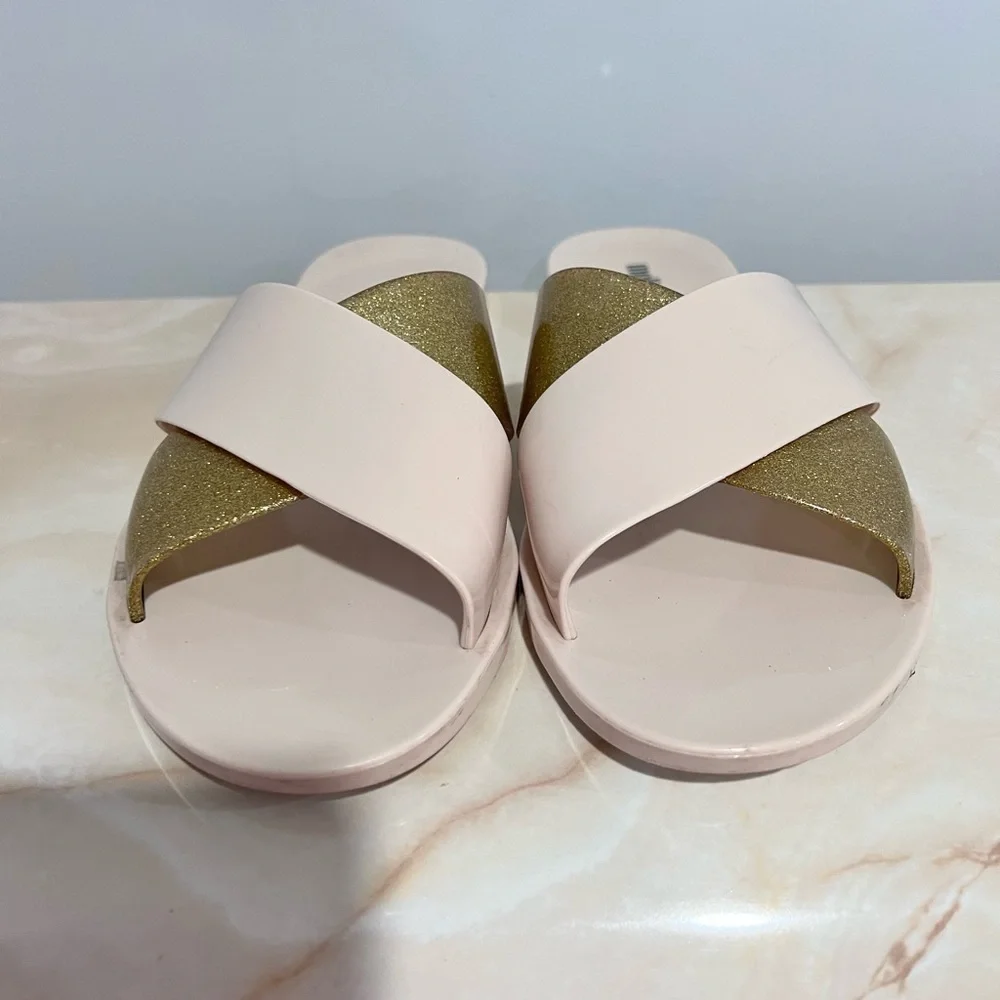Melissa Gold and blush Sandals